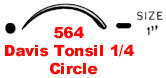 Davis Tonsil 1/4 Circle
